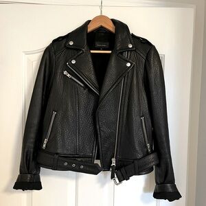 Aritzia Mackage Leather Jacket Medium Black